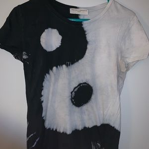 Ying yang tie dye t-shirt